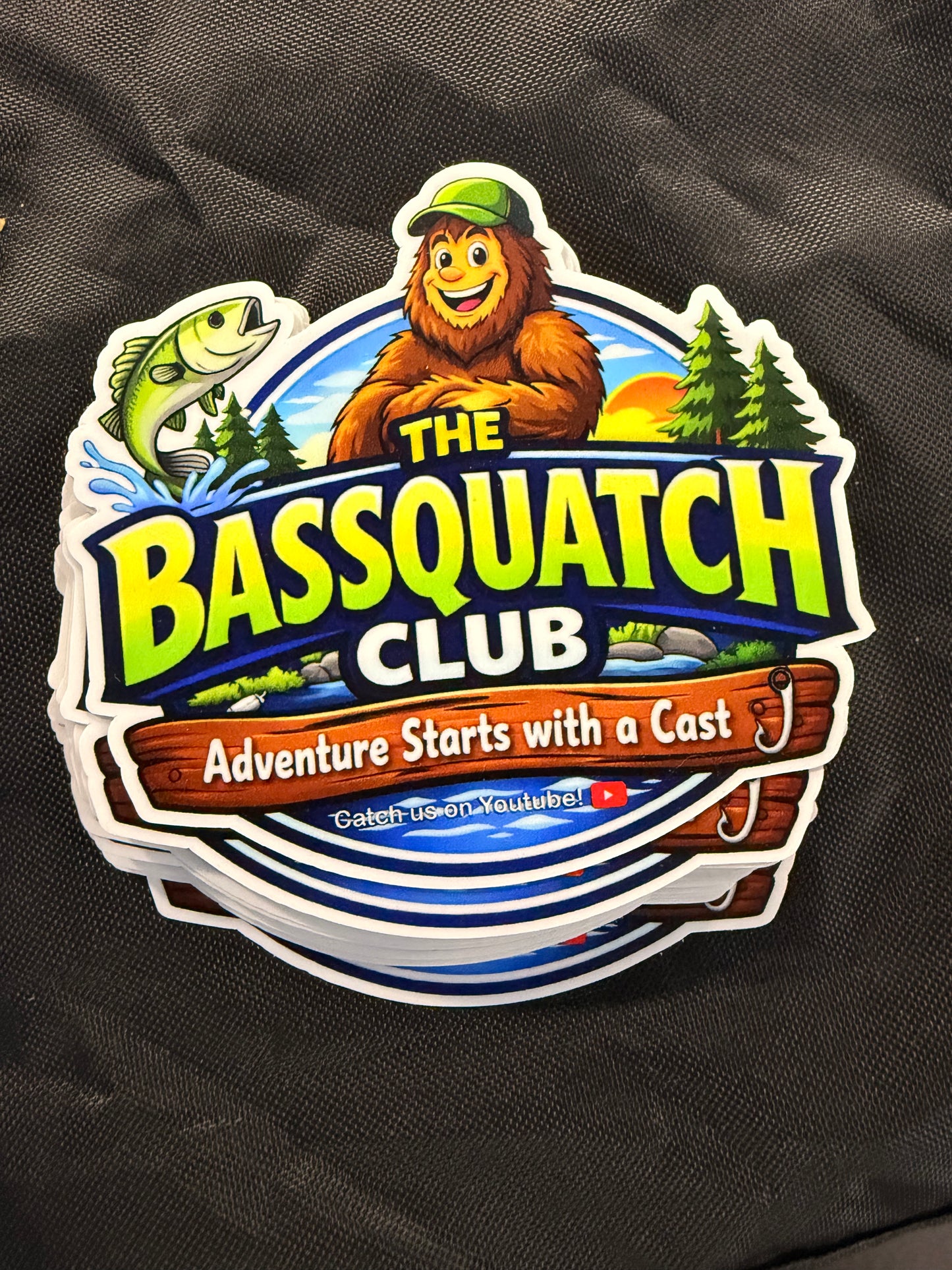 Bassquatch club sticker